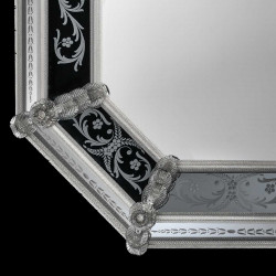 Transparent "Concetta" venetian mirror
