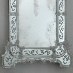 Transparent "Vanna" venetian mirror