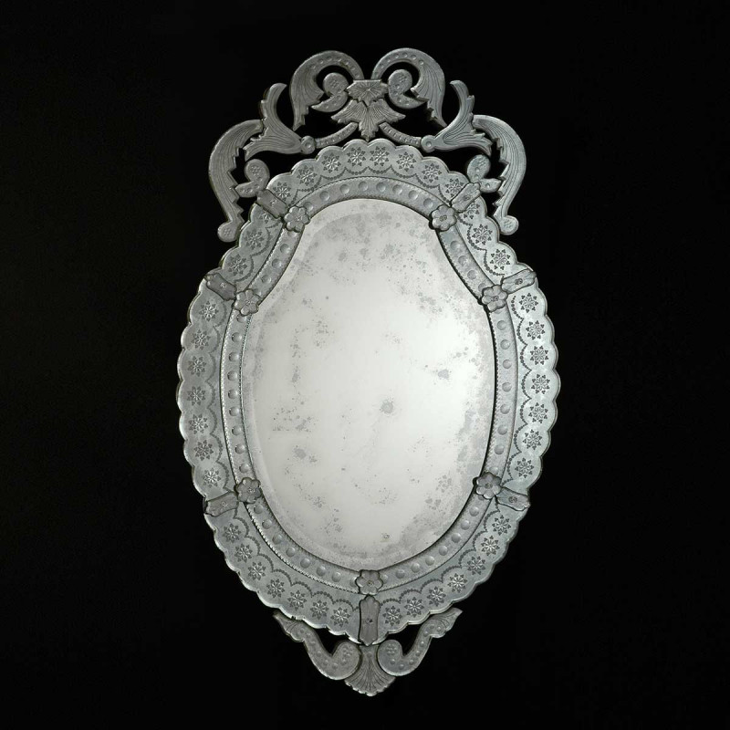"Giorgia " miroir vénitien transparent