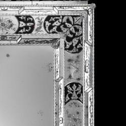 "Vincenza " espejo veneciano transparente