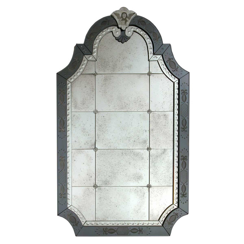 Transparent "Nicoletta " venetian mirror