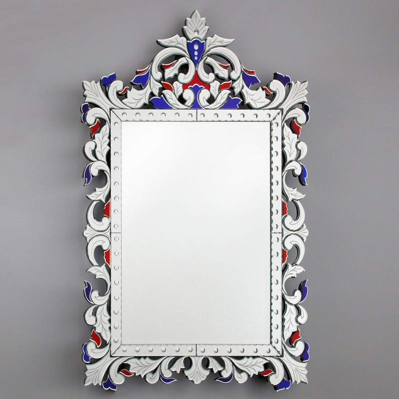 Multicolor "Francesca " venetian mirror