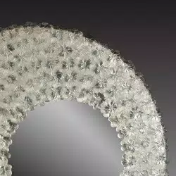Transparent "Luna" venetian mirror