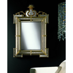 Amber "Clelia" venetian mirror