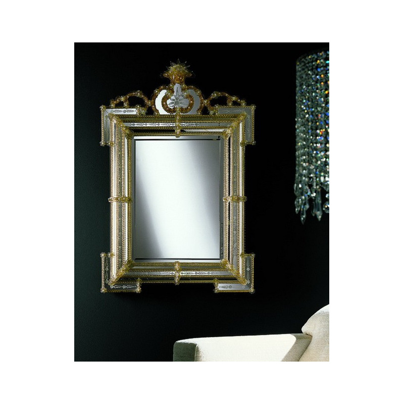 Amber "Clelia" venetian mirror