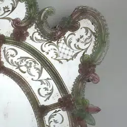 Grün und rosa "Sebastian" venezianische spiegel