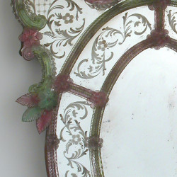 Grün und rosa "Sebastian" venezianische spiegel
