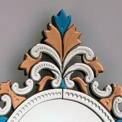 Multicolor "Sprezzante" venetian mirror
