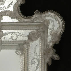 "Egidia" espejo veneciano transparente