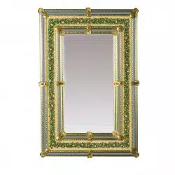 Green "Nicole " venetian mirror