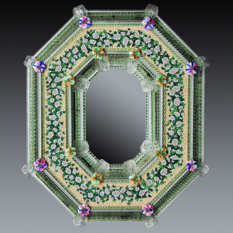 Grün  "Estella " venezianische spiegel