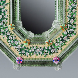 "Estella " miroir vénitien vert