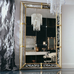 "Odetta" miroir vénitien ambre