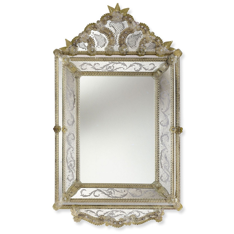 "Isadora" espejo veneciano ámbar