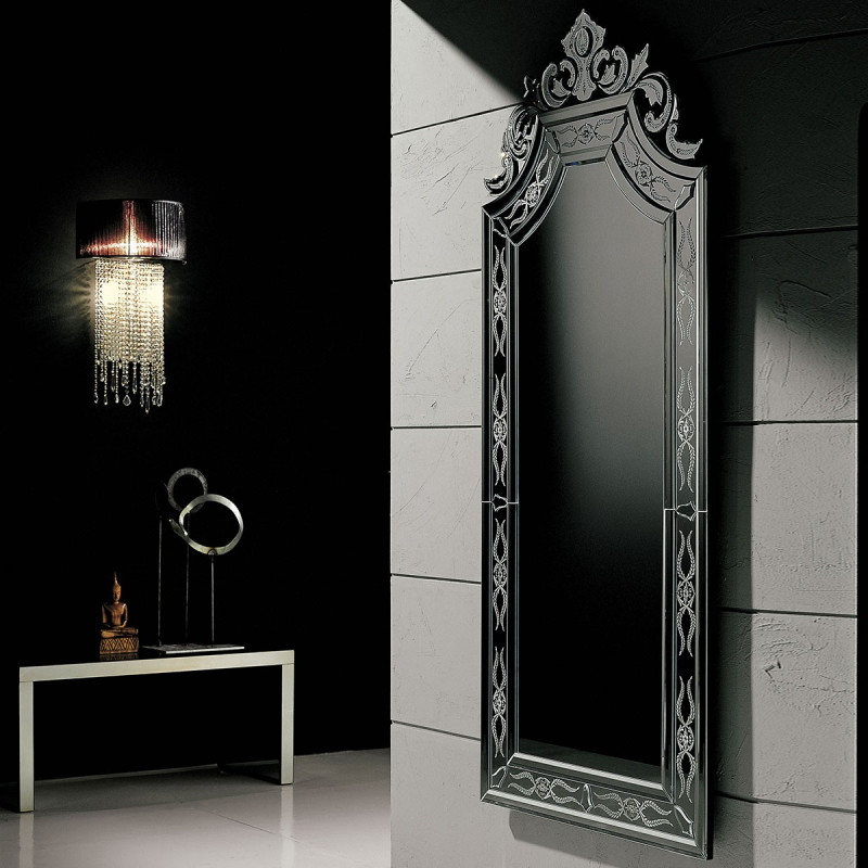 "Ornella" espejo veneciano negro