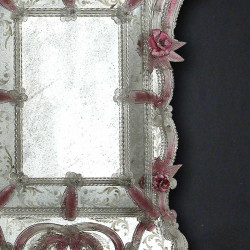 "Sofia" miroir vénitien rose