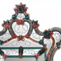 Multicolor "Livia" venetian mirror