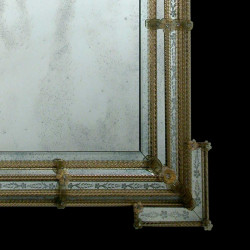 Amber "Cleli" venetian mirror