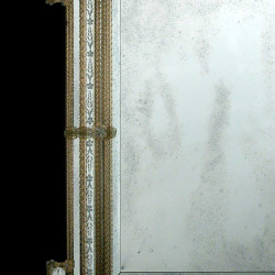 "Cleli" espejo veneciano ámbar