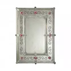 Transparent "Lorella" venetian mirror