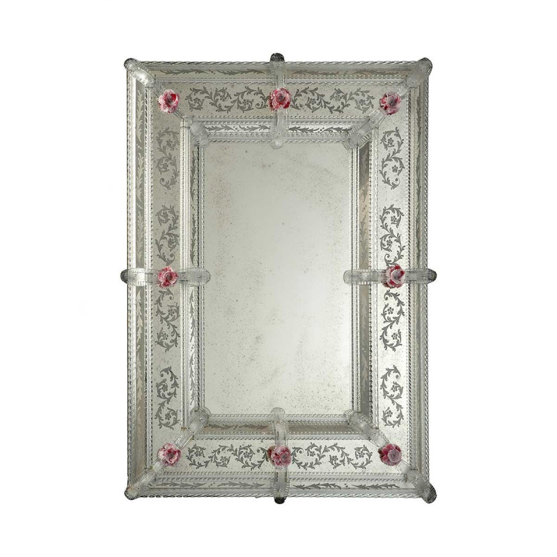 "Lorella" miroir vénitien transparent